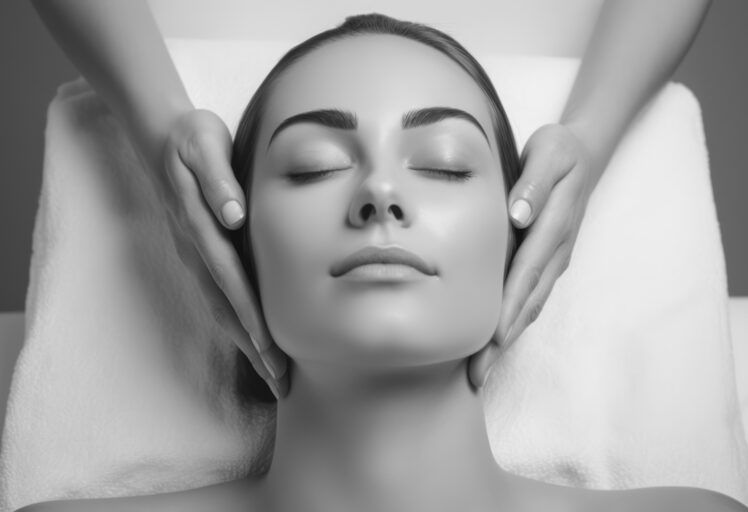 a woman receiving a massage